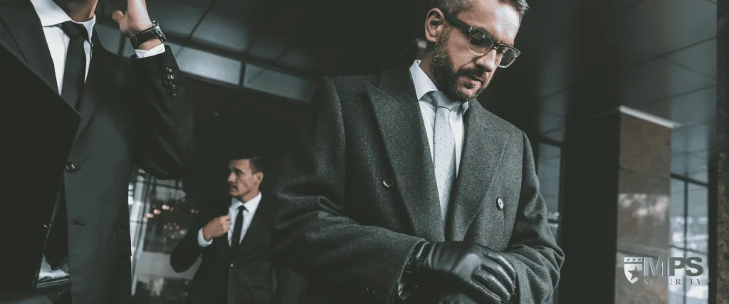 Corporate Executive Protection client leaving meeting - MPS Security & Protection